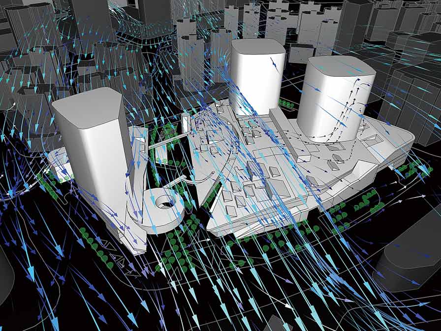 都市の風シミュレーション